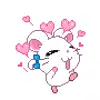 Стикер 22 cute rabbit add #cute #animal