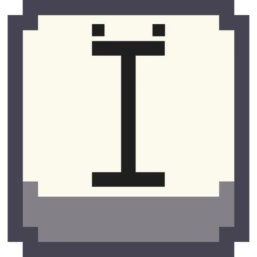 🔤 Стикер «Pixel Cyrillic» для Telegram