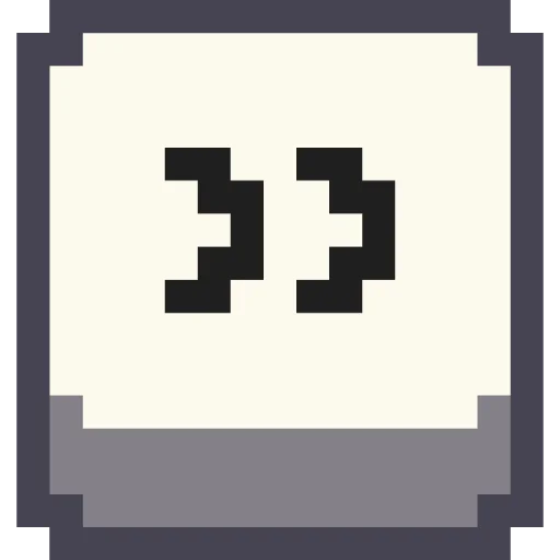 ➿ Стикер «Pixel Cyrillic» для Telegram