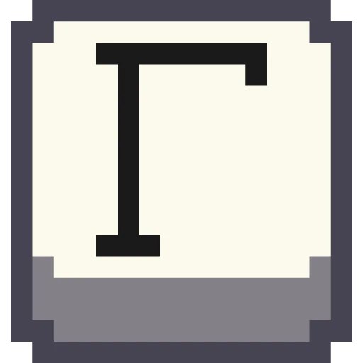 🔤 Стикер «Pixel Cyrillic» для Telegram