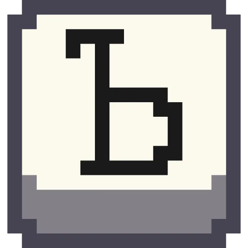 🔤 Стикер «Pixel Cyrillic» для Telegram