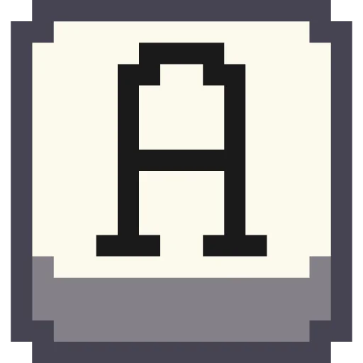 🔤 Стикер «Pixel Cyrillic» для Telegram