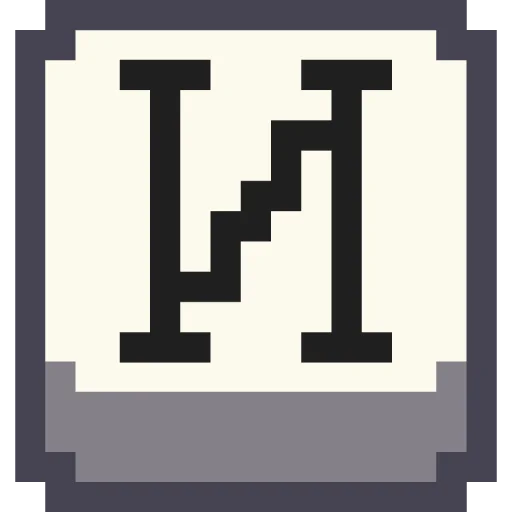 🔤 Стикер «Pixel Cyrillic» для Telegram
