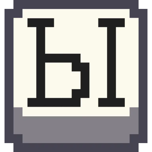 🔤 Стикер «Pixel Cyrillic» для Telegram