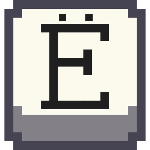 🔤 Стикер «Pixel Cyrillic» для Telegram