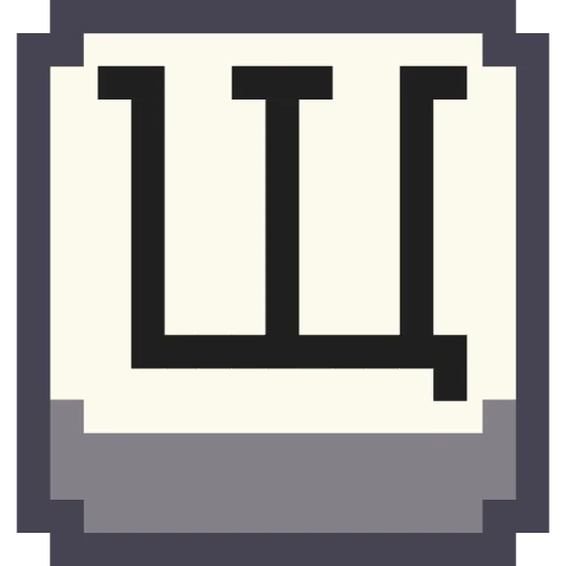 🔤 Стикер «Pixel Cyrillic» для Telegram