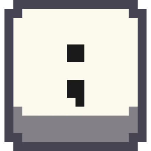 ⏺ Стикер «Pixel Cyrillic» для Telegram