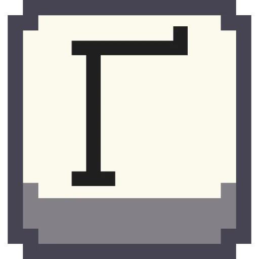🔤 Стикер «Pixel Cyrillic» для Telegram