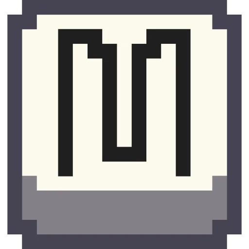 🔤 Стикер «Pixel Cyrillic» для Telegram