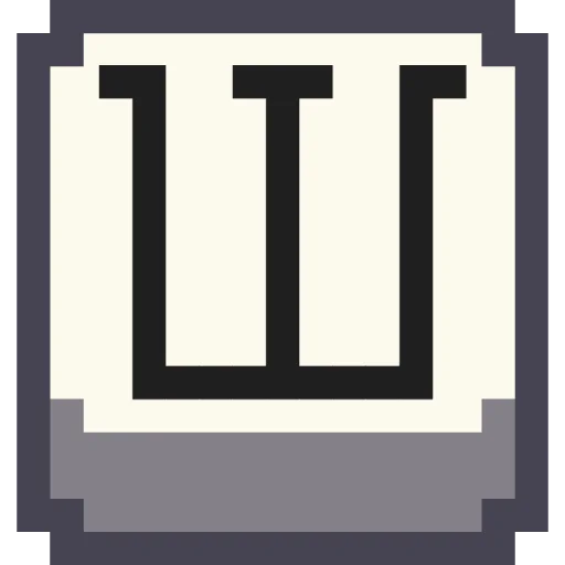 🔤 Стикер «Pixel Cyrillic» для Telegram
