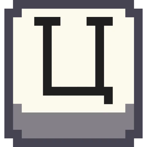 🔤 Стикер «Pixel Cyrillic» для Telegram