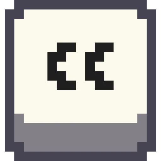 ➿ Стикер «Pixel Cyrillic» для Telegram