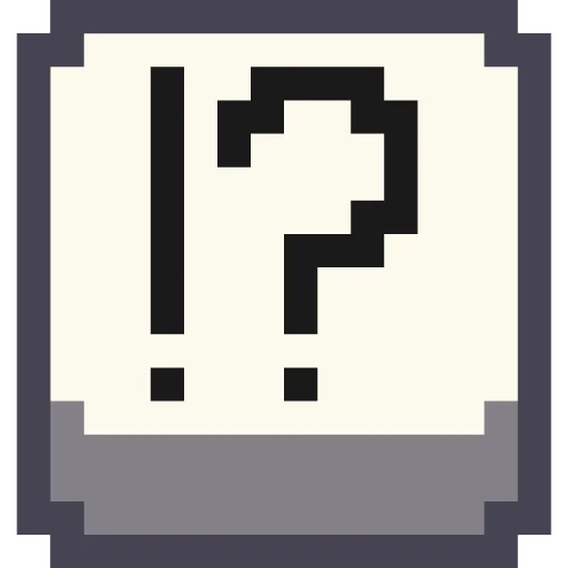 ⁉️ Стикер «Pixel Latin» для Telegram