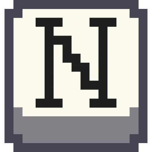 🔤 Стикер «Pixel Latin» для Telegram