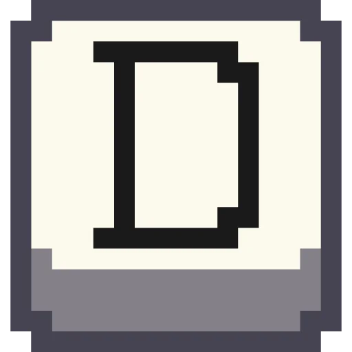 🔤 Стикер «Pixel Latin» для Telegram
