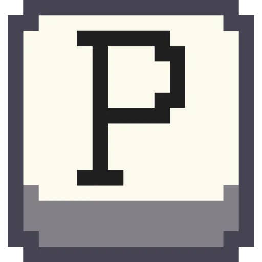 🔤 Стикер «Pixel Latin» для Telegram