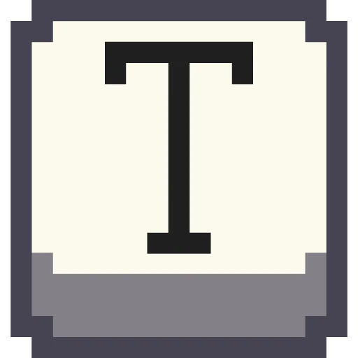 🔤 Стикер «Pixel Latin» для Telegram