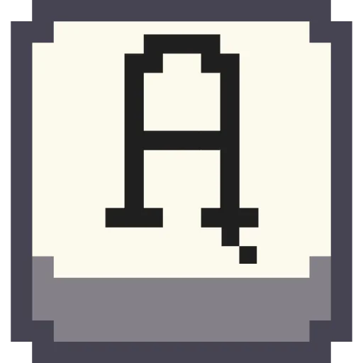 🔤 Стикер «Pixel Latin» для Telegram