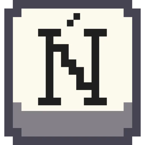🔤 Стикер «Pixel Latin» для Telegram