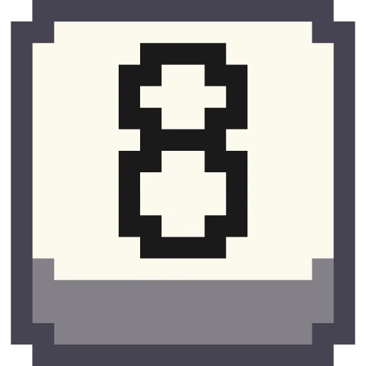 8⃣ Стикер «Pixel Numbers» для Telegram