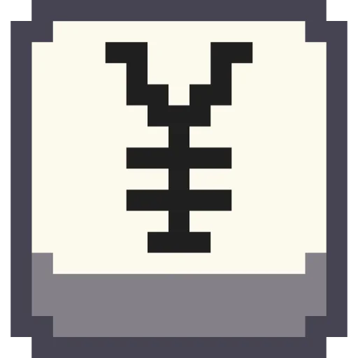 💴 Стикер «Pixel Numbers» для Telegram