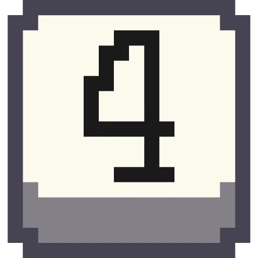 4⃣ Стикер «Pixel Numbers» для Telegram