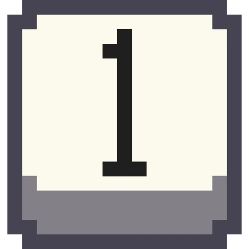 Стикерпак Pixel Numbers для Telegram