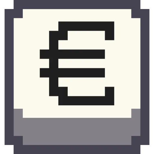 💶 Стикер «Pixel Numbers» для Telegram
