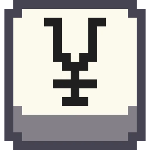💴 Стикер «Pixel Numbers» для Telegram