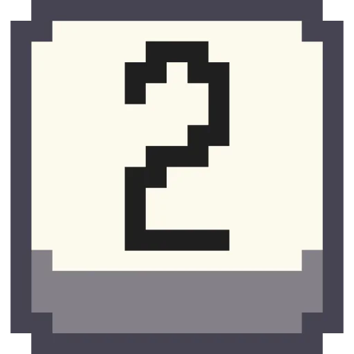2⃣ Стикер «Pixel Numbers» для Telegram