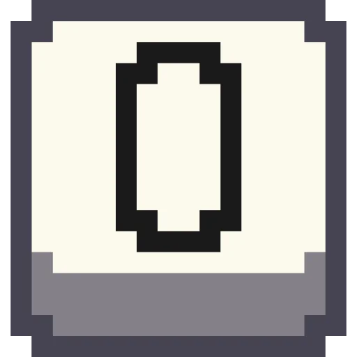 0⃣ Стикер «Pixel Numbers» для Telegram