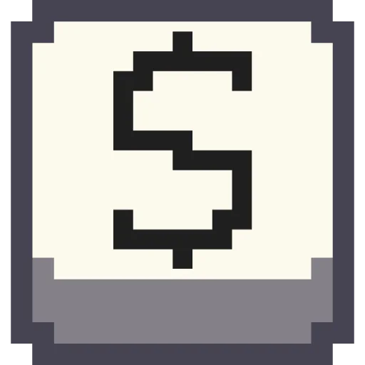 💵 Стикер «Pixel Numbers» для Telegram