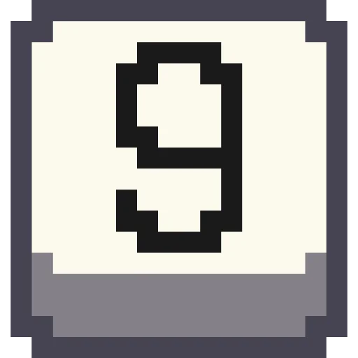 9⃣ Стикер «Pixel Numbers» для Telegram