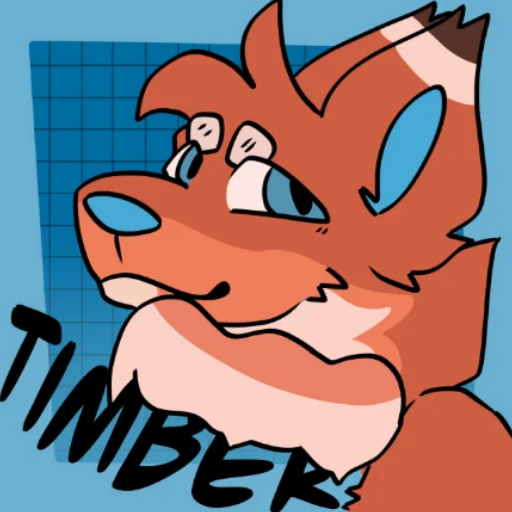Стикерпак Timber the wolf для Telegram