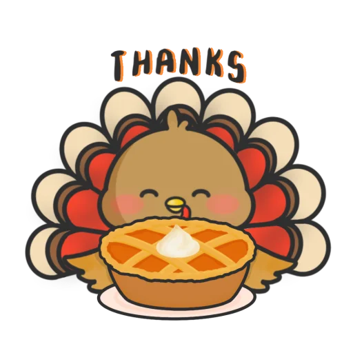 🦃 Стикер «Thanksgiving Turkey» для Telegram