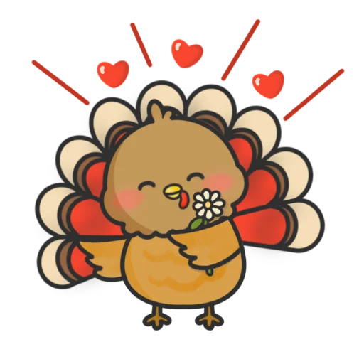 😍 Стикер «Thanksgiving Turkey» для Telegram