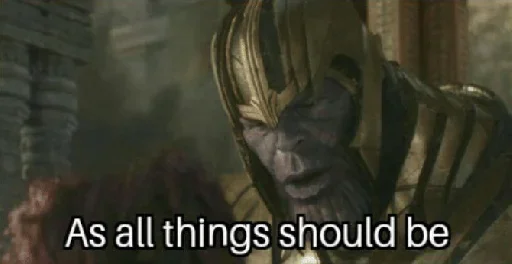 😌 Стикер «Thanos» для Telegram