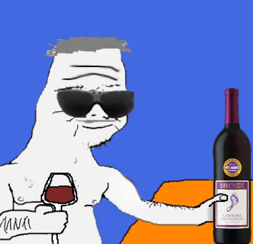 😎 Стикер «>that 30 year old boomer» для Telegram
