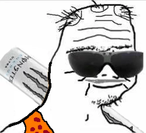 😎 Стикер «>that 30 year old boomer» для Telegram