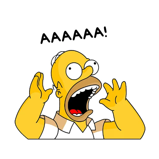 😱 Стикер «Симпсоны» для Telegram