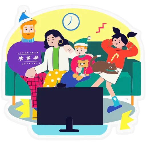 👨‍👩‍👧‍👦 Эмодзи «Семейка Оливьёвых» для Telegram