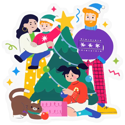 Стикерпак Семейка Оливьёвых для Telegram
