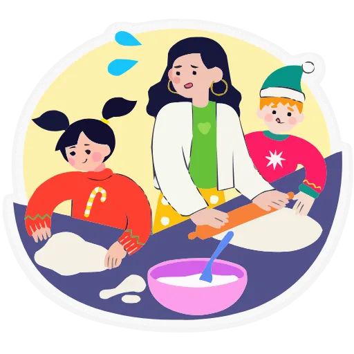 😥 Эмодзи «Семейка Оливьёвых» для Telegram