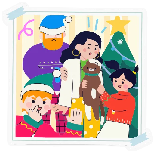 📷 Эмодзи «Семейка Оливьёвых» для Telegram