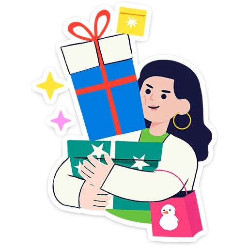 🎄 Стикер «Семейка Оливьёвых» для Telegram