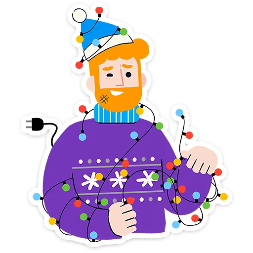 🎄 Стикер «Семейка Оливьёвых» для Telegram