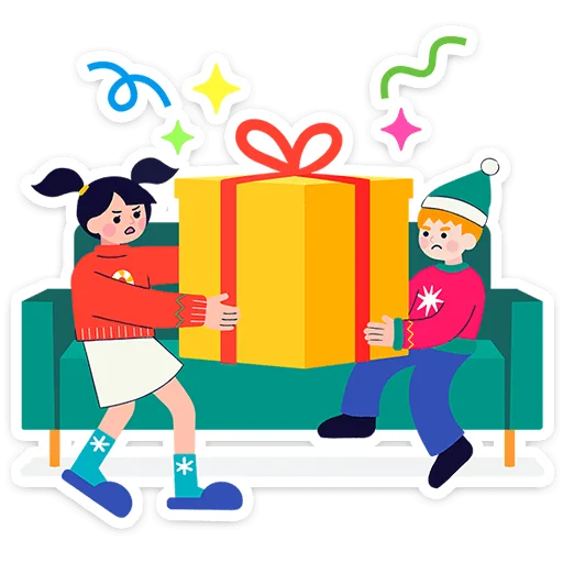 🎄 Стикер «Семейка Оливьёвых» для Telegram