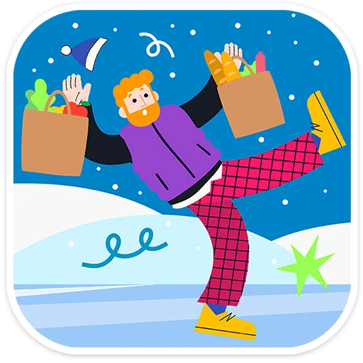 🎄 Стикер «Семейка Оливьёвых» для Telegram