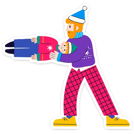 🎄 Стикер «Семейка Оливьёвых» для Telegram