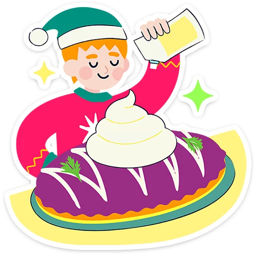 🎄 Стикер «Семейка Оливьёвых» для Telegram